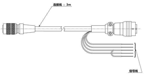 CSPLD連接電纜尺寸圖 