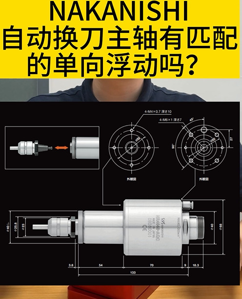 NAKANISHI自動換刀主軸