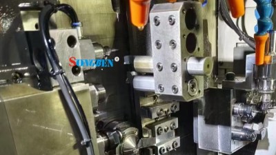 津上BO205走心機黃銅側銑，80000轉高頻銑高精度加工