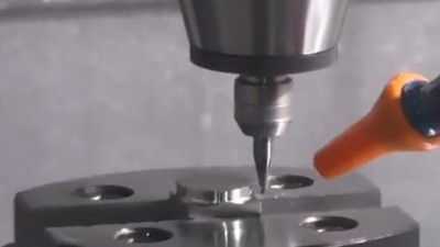 加工中心不銹鋼件鉆0.2mm孔，NAKANISHI高速電主軸高速鉆孔